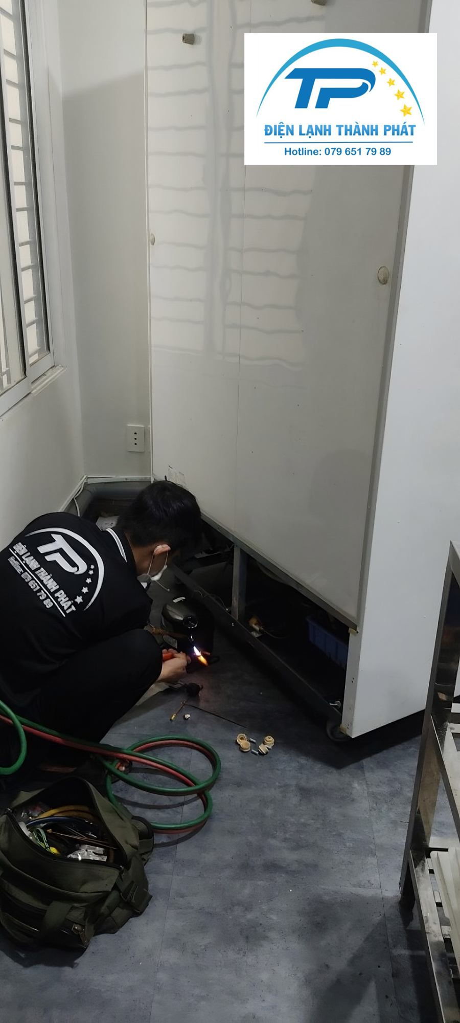 Dịch vụ bơm gas tủ lạnh tại nhà Quận Bình Thạnh Điện lạnh Thành Phát luôn đảm bảo an toàn.