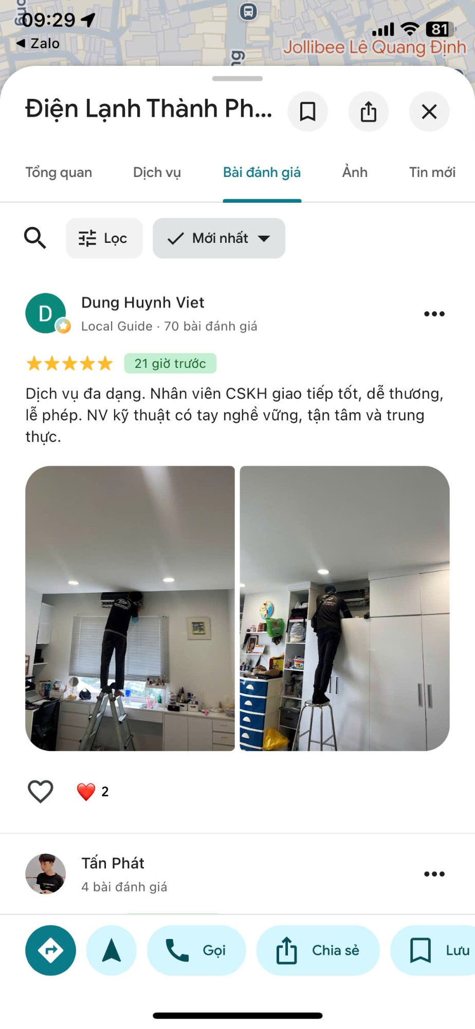 sửa máy lạnh quận Bình Tân