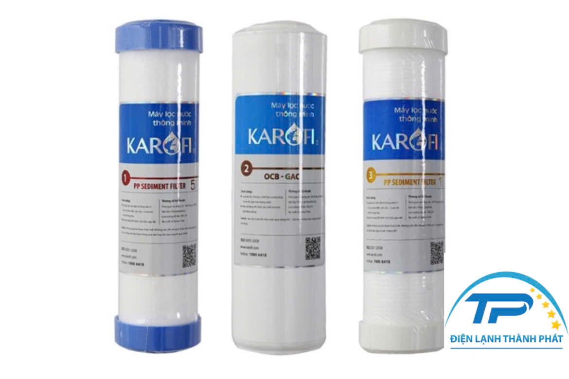 thay lõi lọc số 1 2 3 karofi